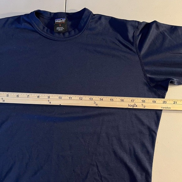 Vintage Patagonia‎ Capilene Blue Shirt Long Sleeve USA Made Men’s Size Small - Picture 6 of 7